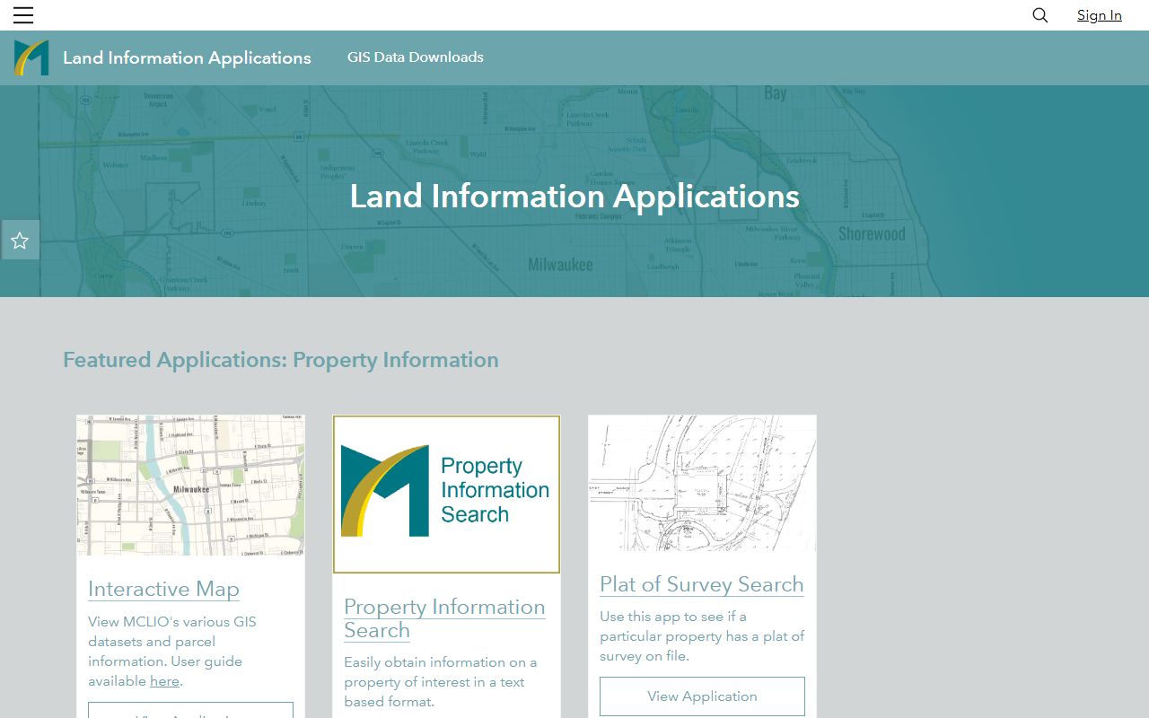 Milwaukee Property Records MCLIO interactive map