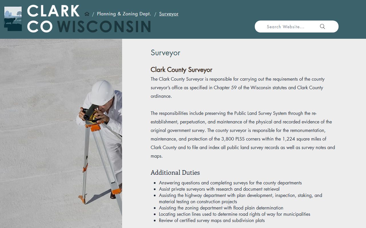 Clark County property records county surveyor