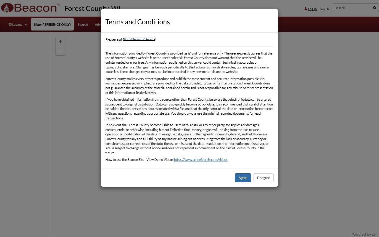 Forest County Property Records Beacon GIS