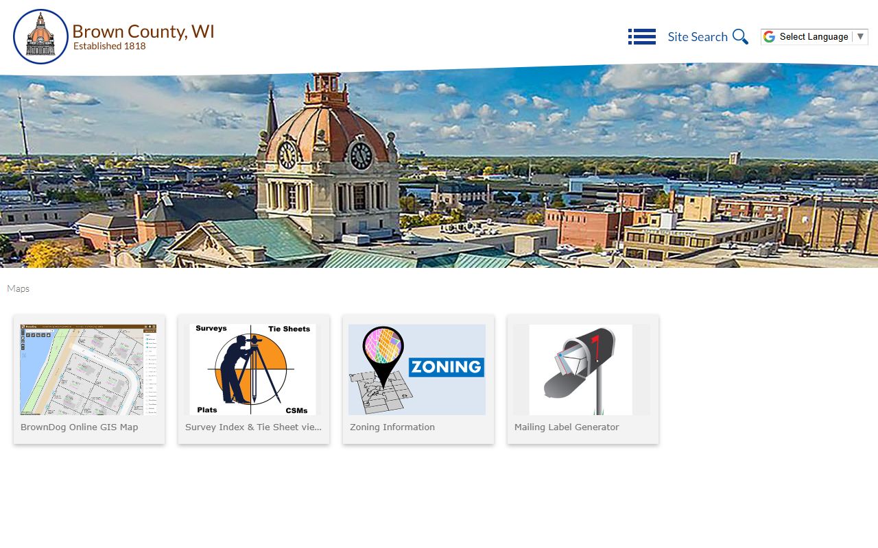 Brown County Property Records county maps