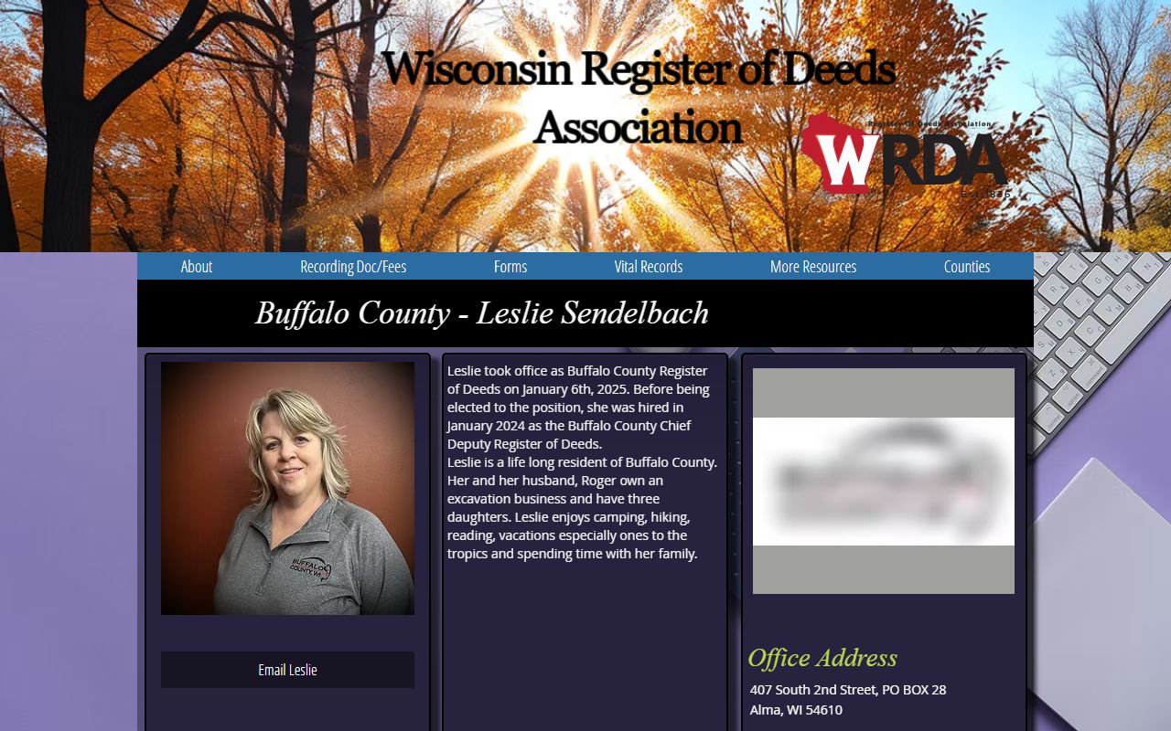 Buffalo County Property Records WRDA profile