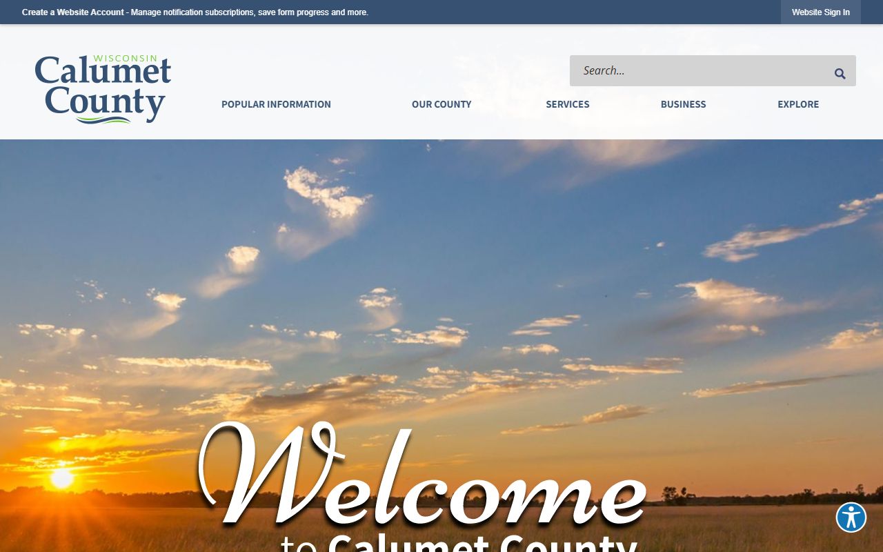 Calumet County property records county homepage