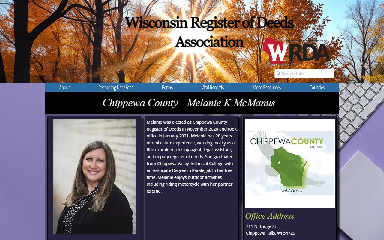 Chippewa County property records WRDA profile