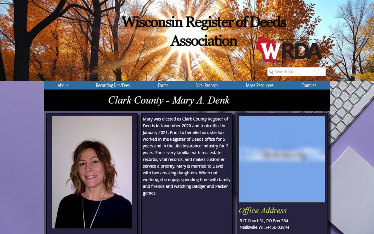 Clark County property records WRDA profile