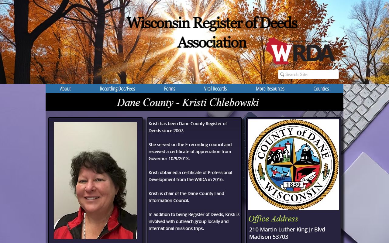 Dane County property records WRDA profile
