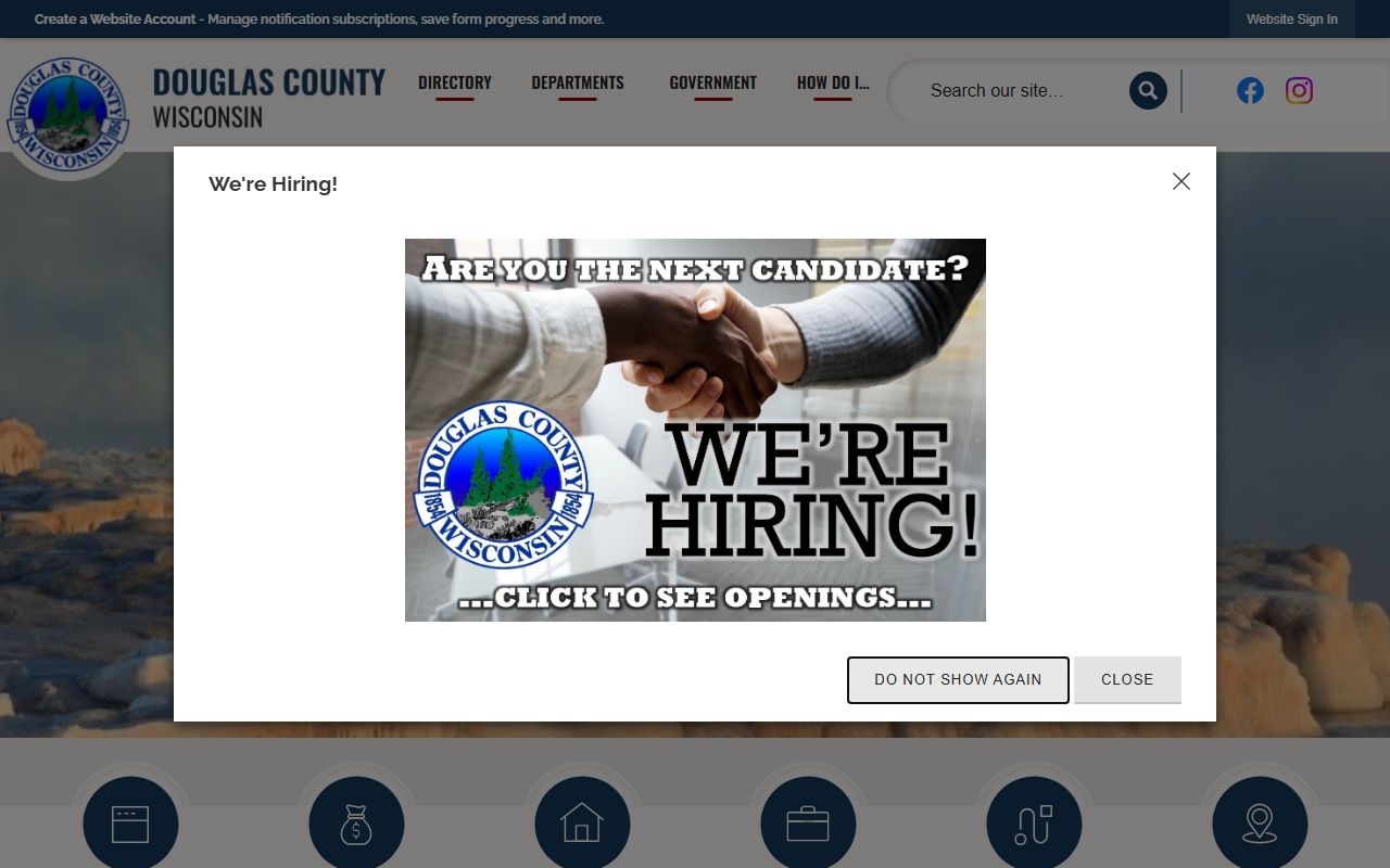 Douglas County property records county homepage