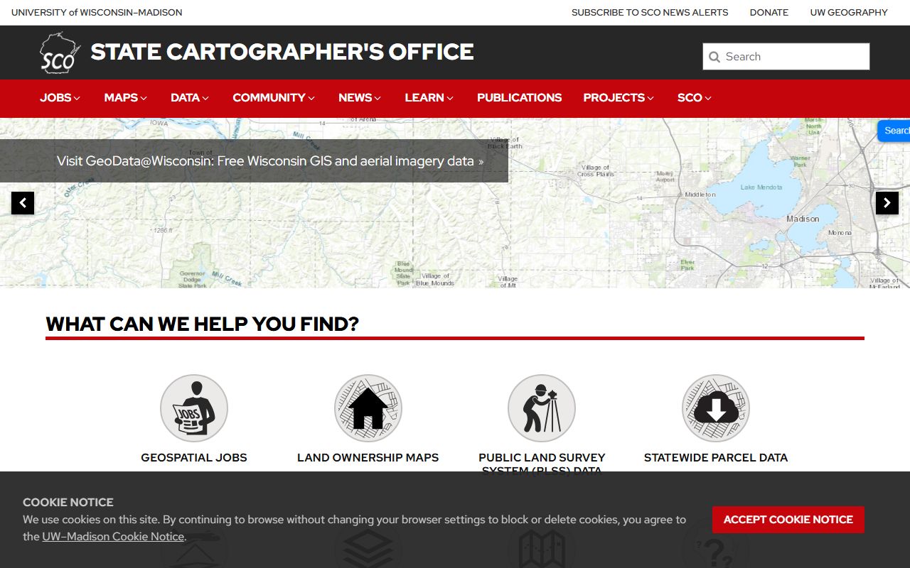 Wisconsin Property Records state cartographers office